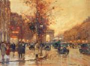 unknow artist Paris Street USA oil painting reproduction
